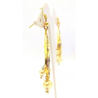 Meenakari Minakari Enamel Jhumka Jhumki Handmade Earrings Jewelry Drop Long AE77